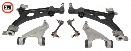 MAPCO 53026HPS MAPCO 2 LOWER 2 UPPER WISHBONE CONTROL ARMS + 2 STABILISER RODS