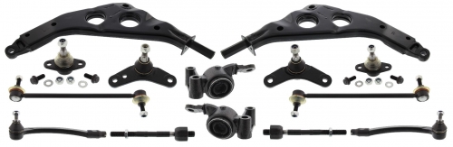 MAPCO 53679 Complete Suspension Wishbone Control Arm Kit Front For Mini R50 R53 Cooper One 