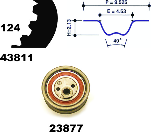 MAPCO 23825 Timing Belt Kit