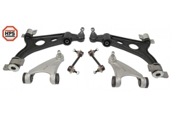 MAPCO 53026HPS MAPCO 2 LOWER 2 UPPER WISHBONE CONTROL ARMS + 2 STABILISER RODS