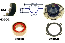 MAPCO 41002 Water Pump & Timing Belt Kit